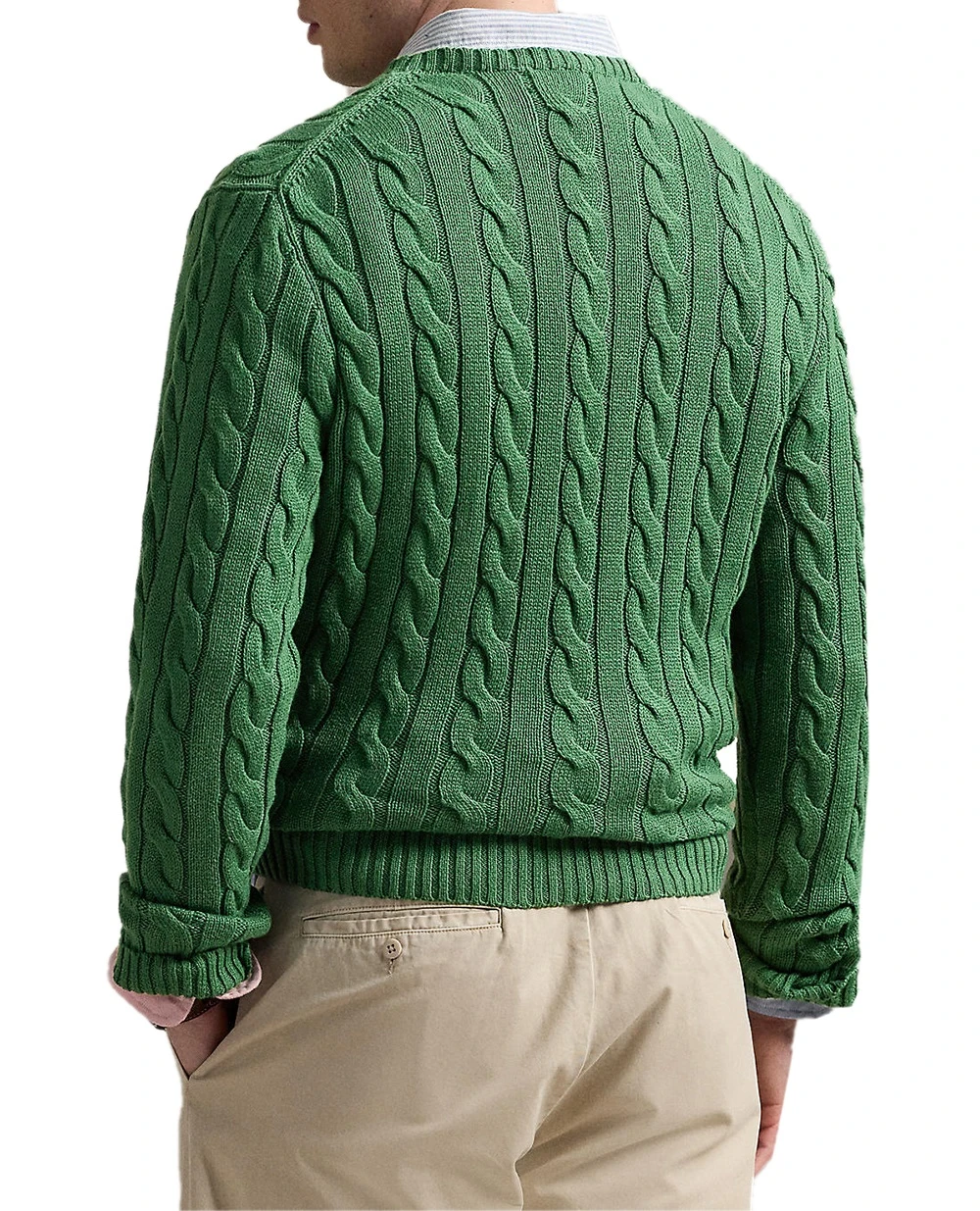 Джемпер с вишитым логотипом Polo Ralph Lauren 710775885519, зеленый цвет • Купить в интернет-магазине Kameron