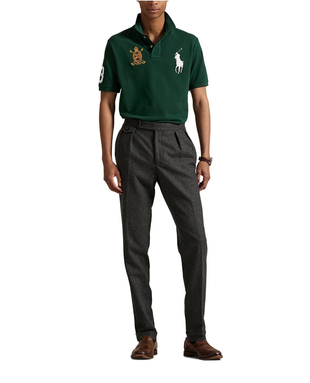 Поло Polo Ralph Lauren 710P00089001, зеленый цвет • Купить в интернет-магазине Kameron