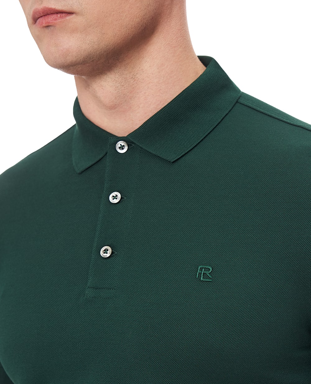 Поло из мохового агата Ralph Lauren Purple Label 790877021033, зеленый цвет • Купить в интернет-магазине Kameron