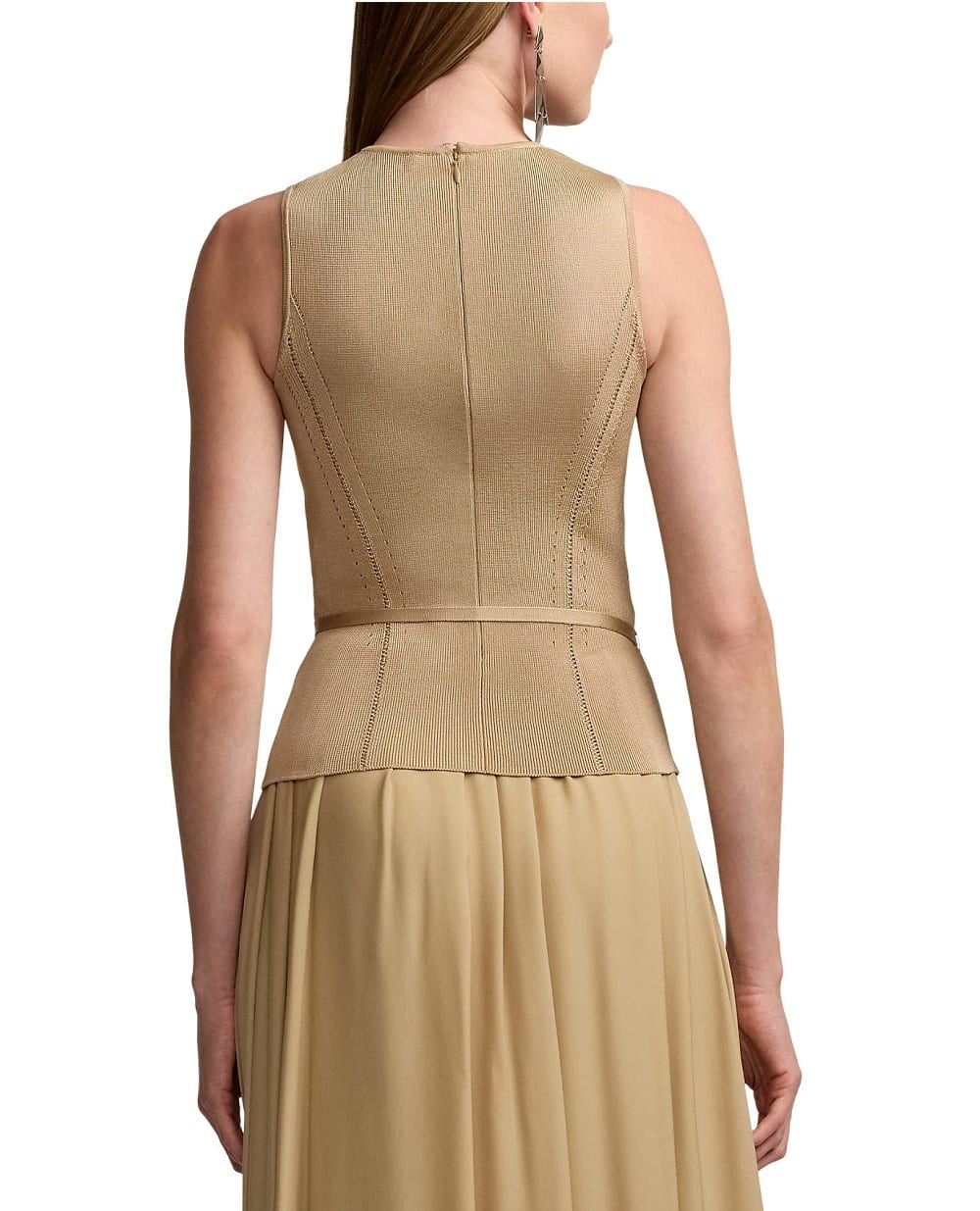 Топ Ralph Lauren Collection 290963203001, бежевый цвет • Купить в интернет-магазине Kameron