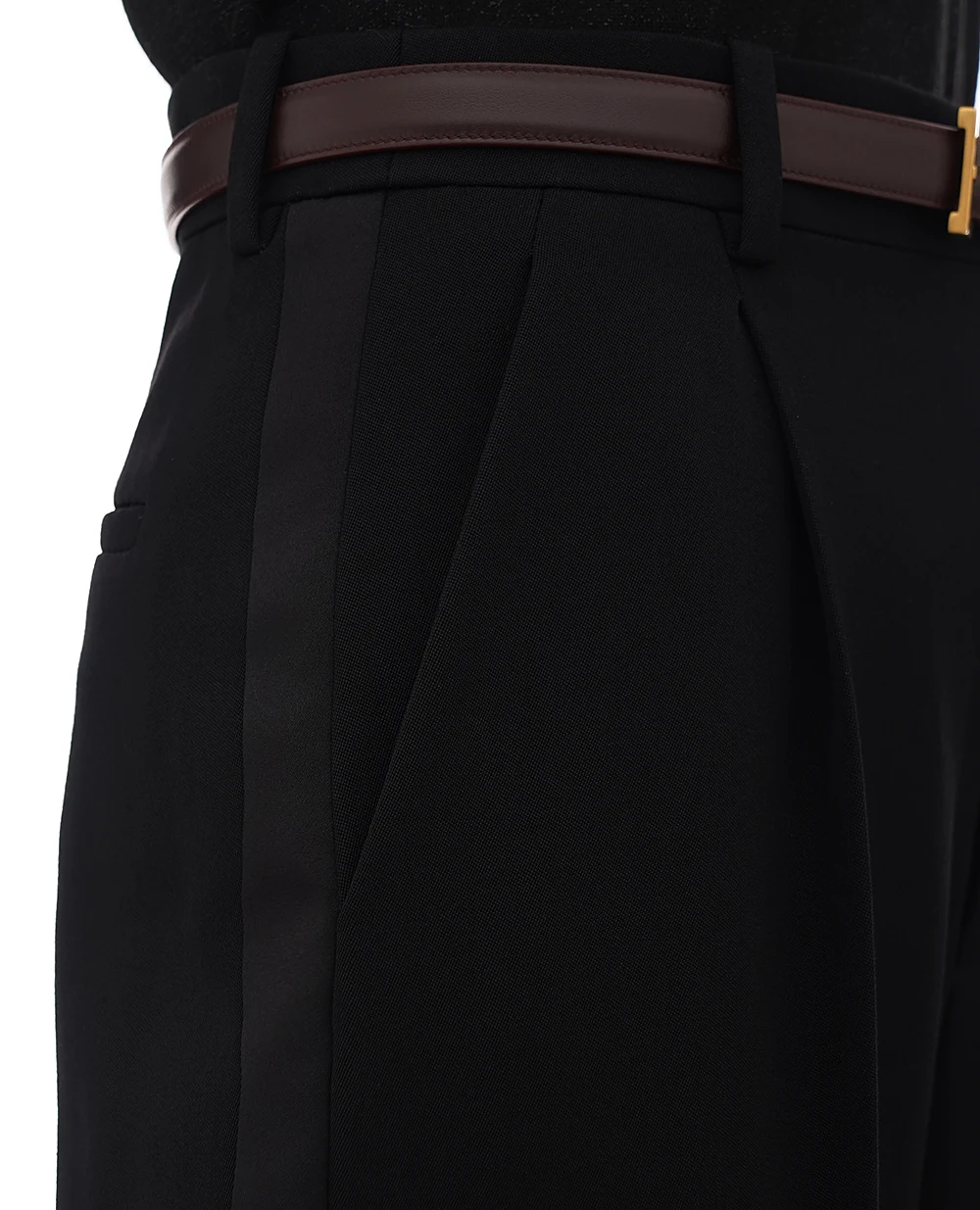 Брюки Saint Laurent 813972-Y7E63, черный цвет • Купить в интернет-магазине Kameron