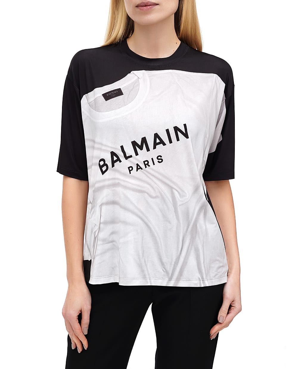 Футболка Balmain EF1EG110GE37, сірий колір • Купити в інтернет-магазині Kameron