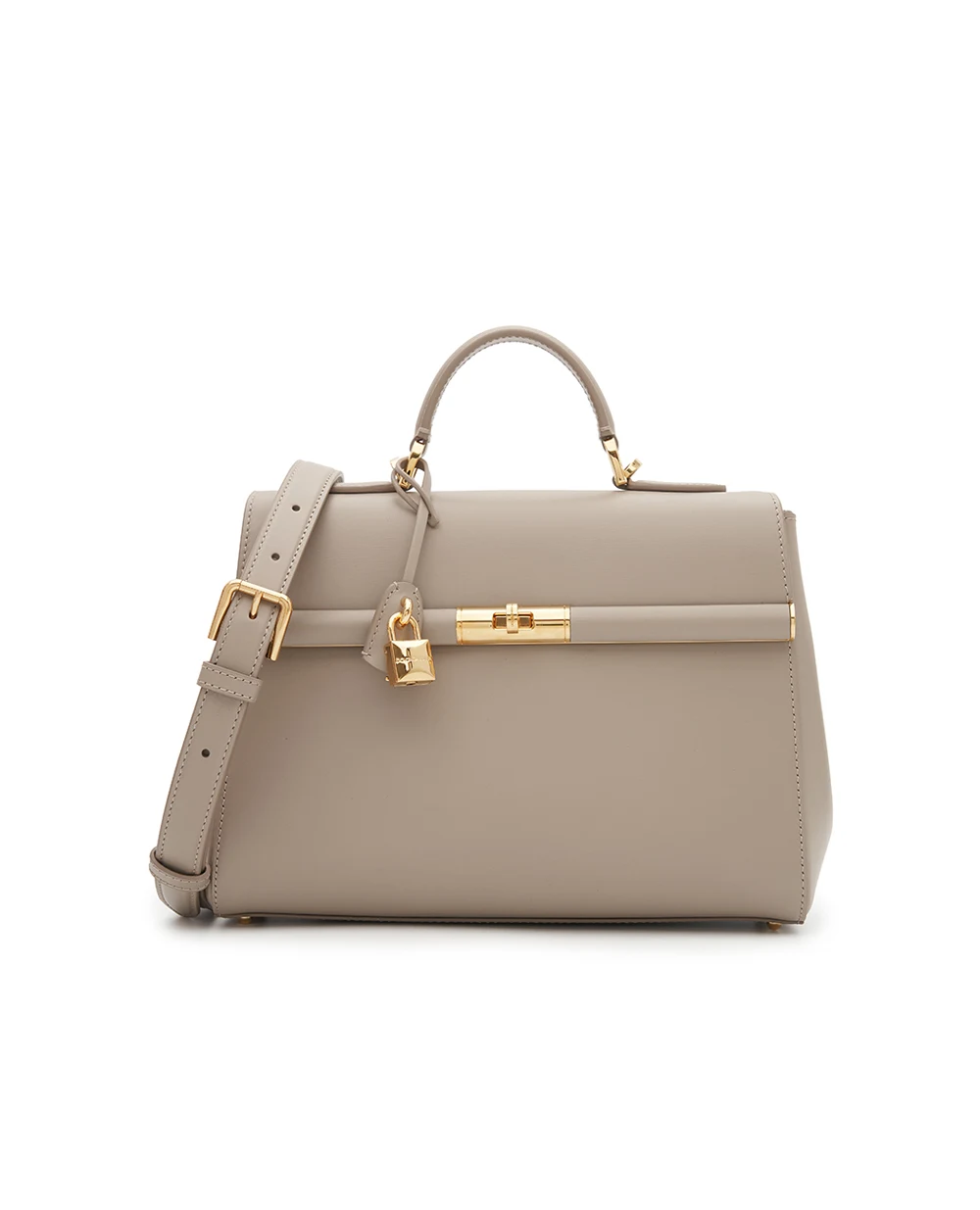 Сумка Marlene з телячої шкіри Dolce&Gabbana BB7932-A3G19, сірий колір • Купити в інтернет-магазині Kameron