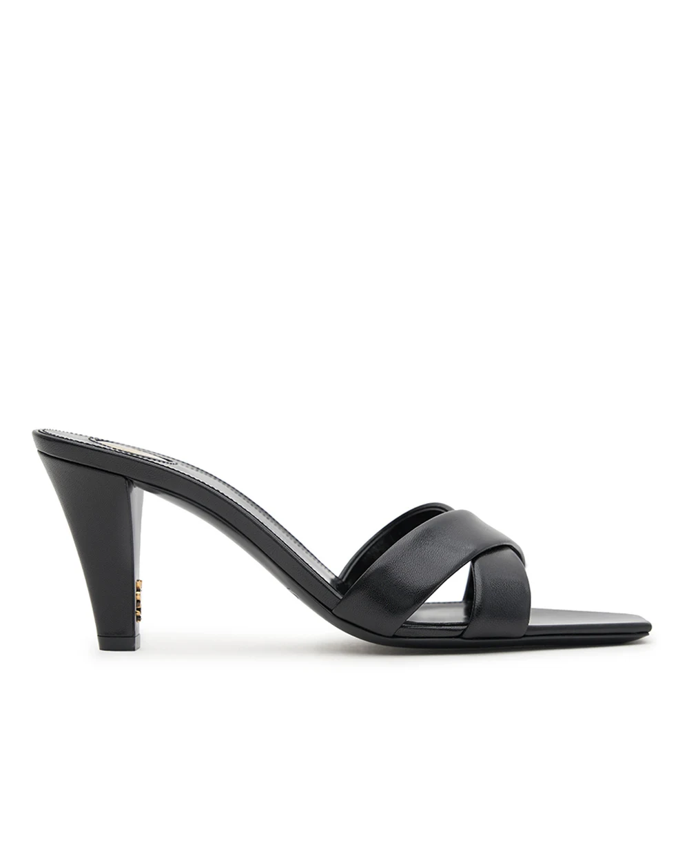 Мюли JILL из гладкой кожи Saint Laurent 825257-AACSY, черный цвет • Купить в интернет-магазине Kameron