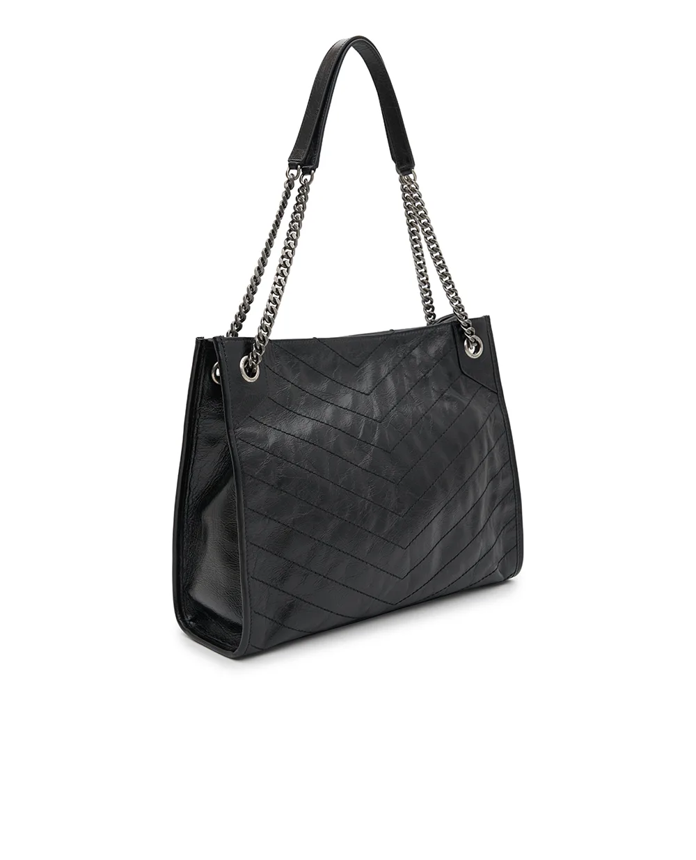 Сумка Niki из телячьей кожа Saint Laurent 577999-0EN04, черный цвет • Купить в интернет-магазине Kameron