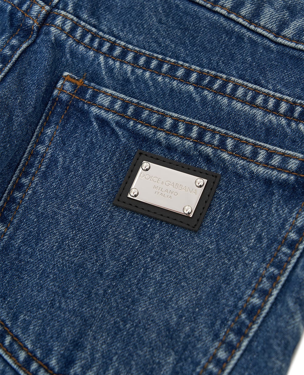 Детские джинсы Dolce&Gabbana Kids L42F59-LDC25-B, синий цвет • Купить в интернет-магазине Kameron