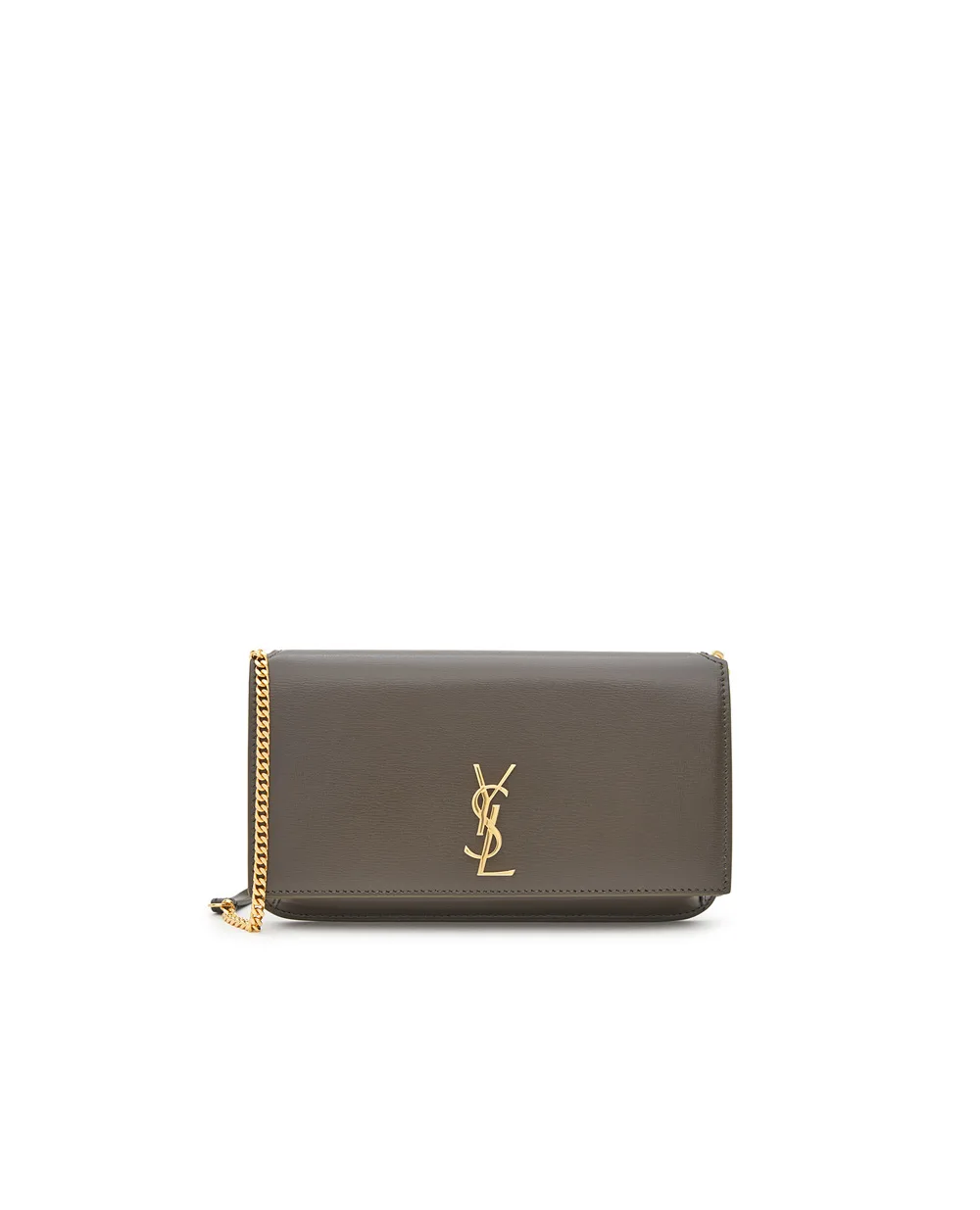 Кожаная сумка Cassandre Saint Laurent 635095-0U40J, хаки цвет • Купить в интернет-магазине Kameron