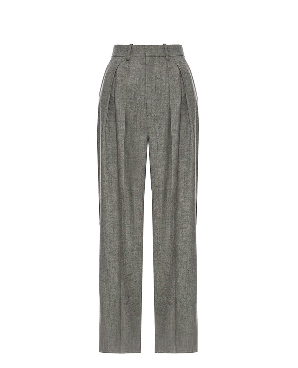 Шерстяные брюки Saint Laurent 824389-Y7K17, серый цвет • Купить в интернет-магазине Kameron