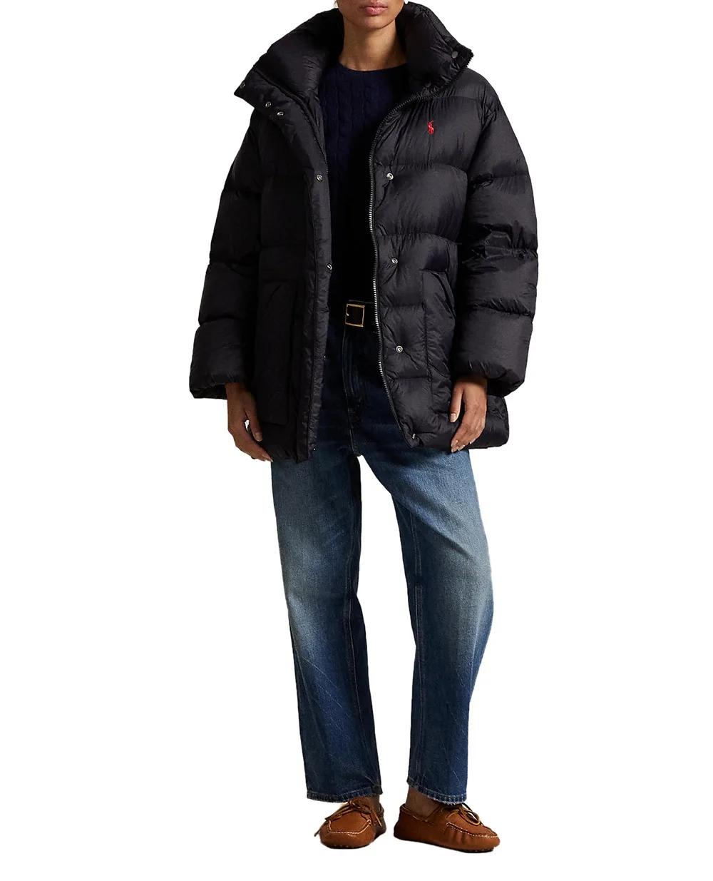 Пуховик оверсайз Polo Ralph Lauren 211971186001, черный цвет • Купить в интернет-магазине Kameron