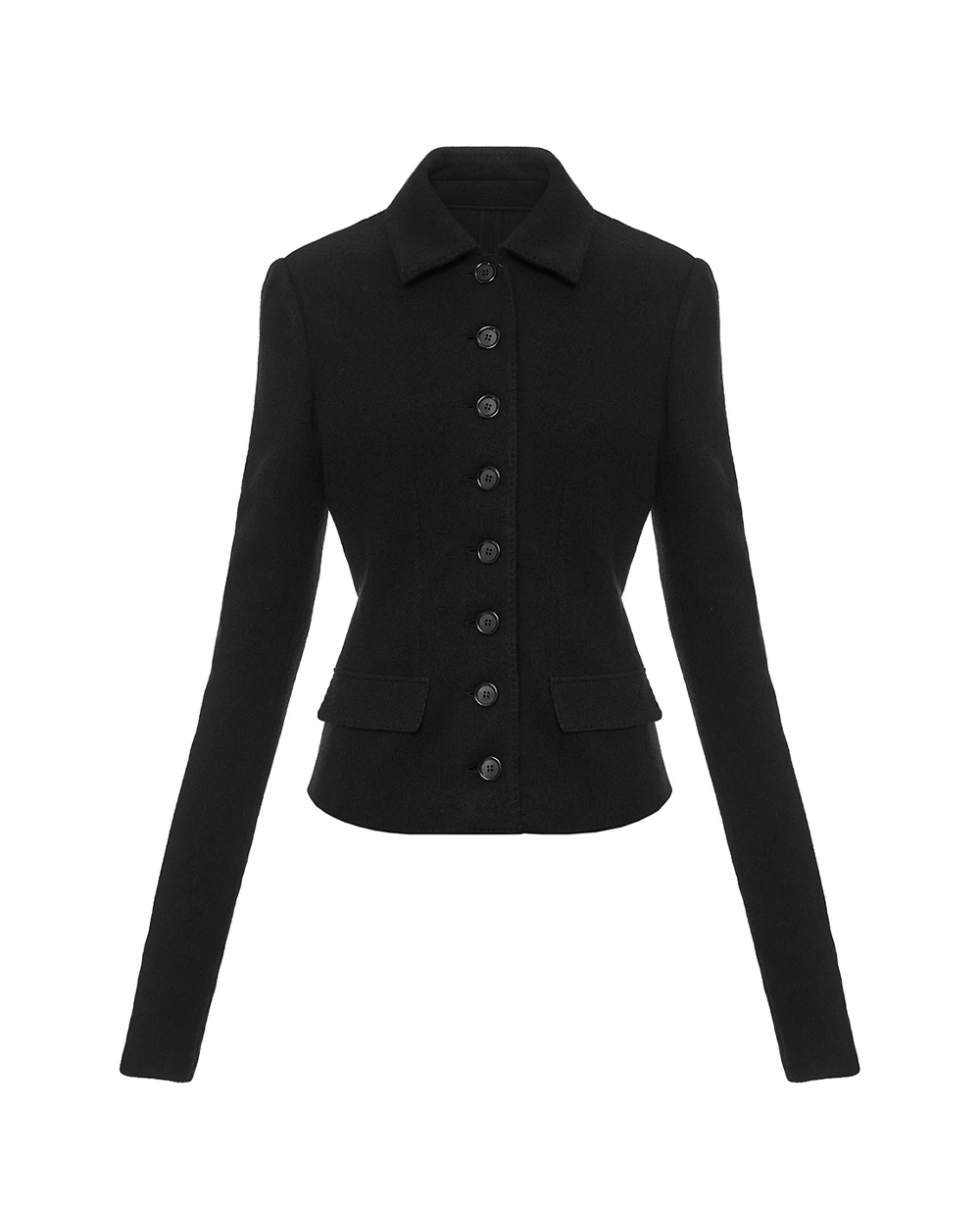 Жакет однобортный из шерсти Dolce&Gabbana F27HFT-HU2BB, черный цвет • Купить в интернет-магазине Kameron