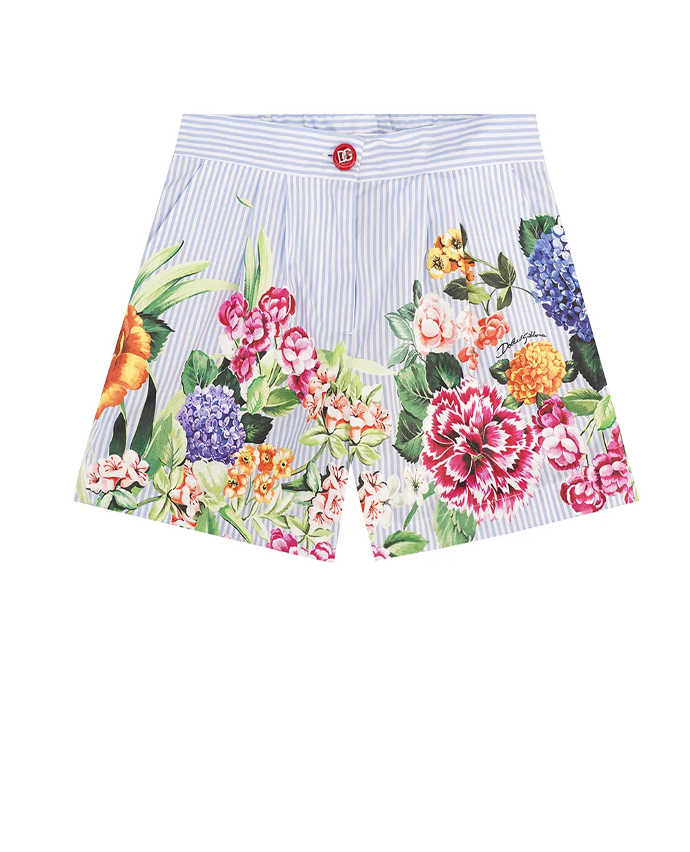 Детские шорты Dolce&Gabbana Kids L53Q39-FI5K7-B, голубой цвет • Купить в интернет-магазине Kameron