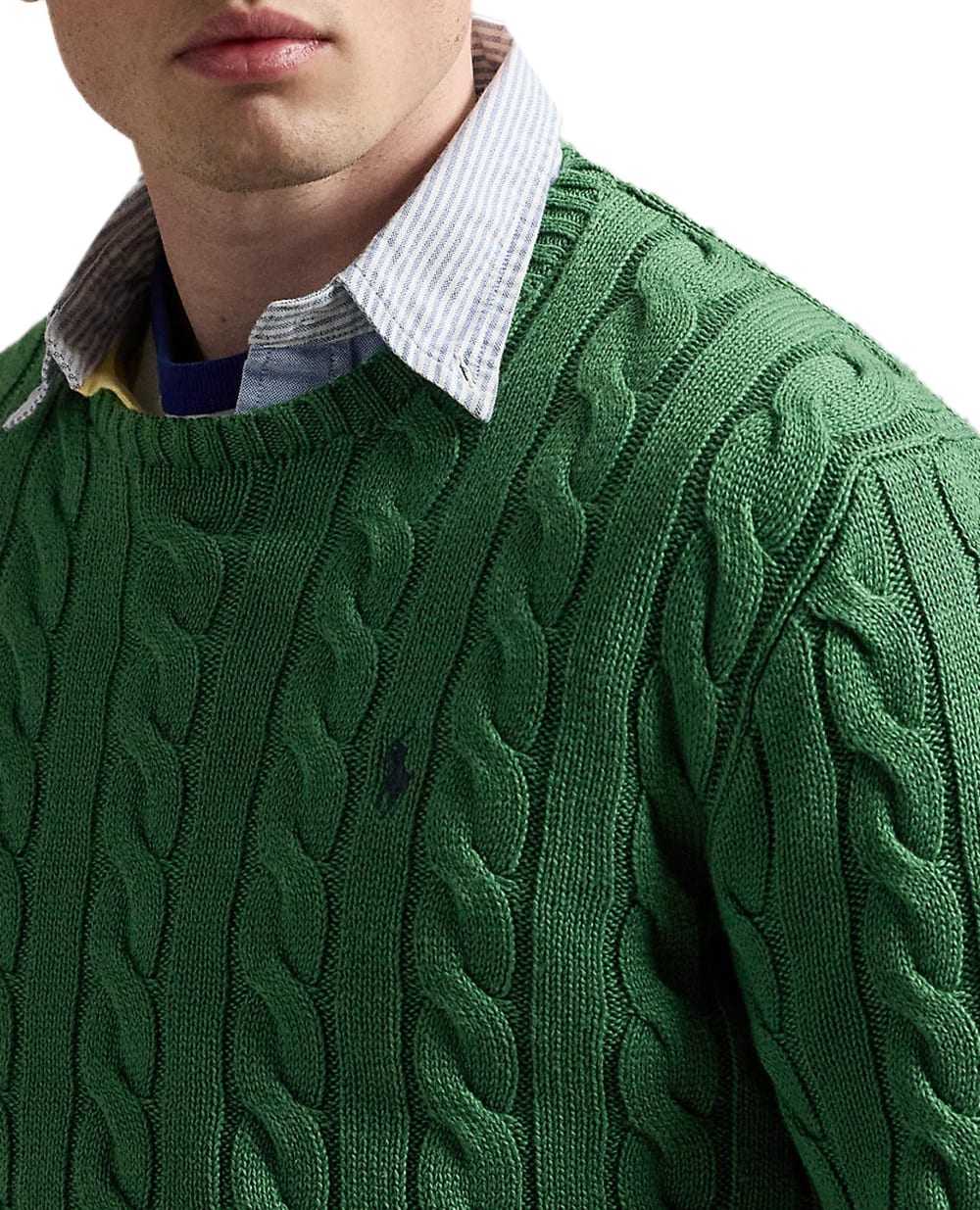 Джемпер с вишитым логотипом Polo Ralph Lauren 710775885519, зеленый цвет • Купить в интернет-магазине Kameron