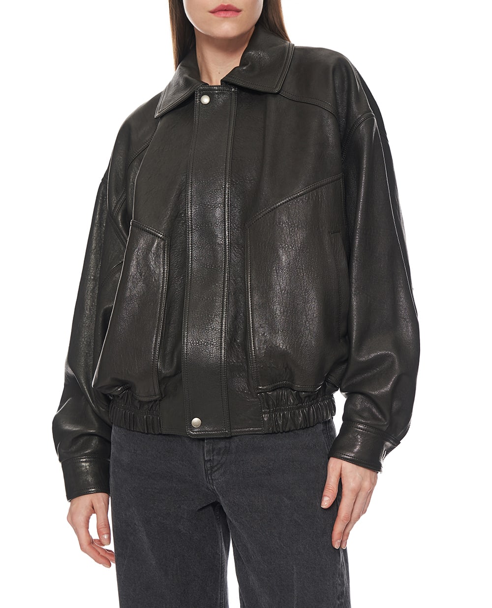 Бомбер Saint Laurent 824387-YCNF2, темно-коричневый цвет • Купить в интернет-магазине Kameron