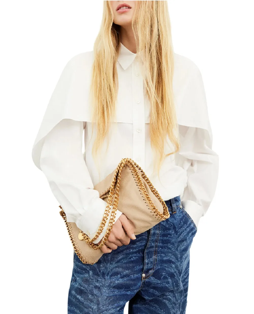 Сумка-тоут Falabella Stella McCartney 371223W9355, бежевый цвет • Купить в интернет-магазине Kameron