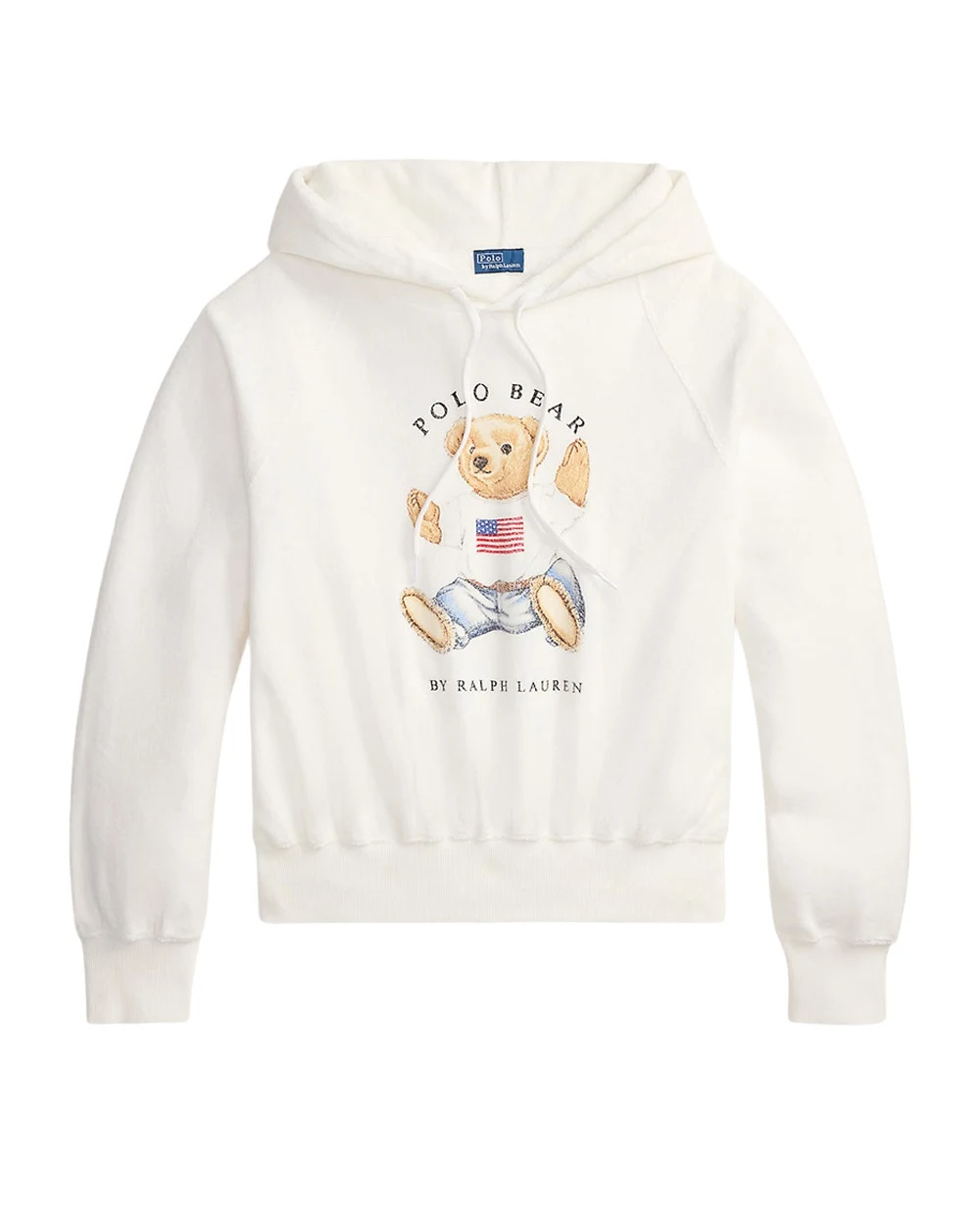 Худі Polo Bear з махрової тканини Polo Ralph Lauren 211A12745001, білий колір • Купити в інтернет-магазині Kameron