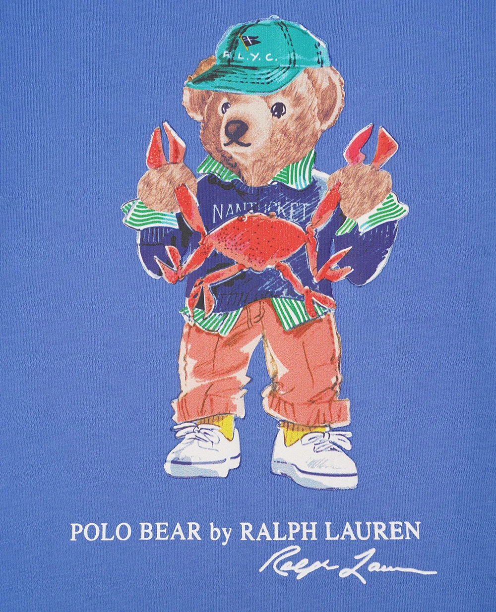Детская футболка Polo Bear Polo Ralph Lauren Kids 322973136001, синий цвет • Купить в интернет-магазине Kameron