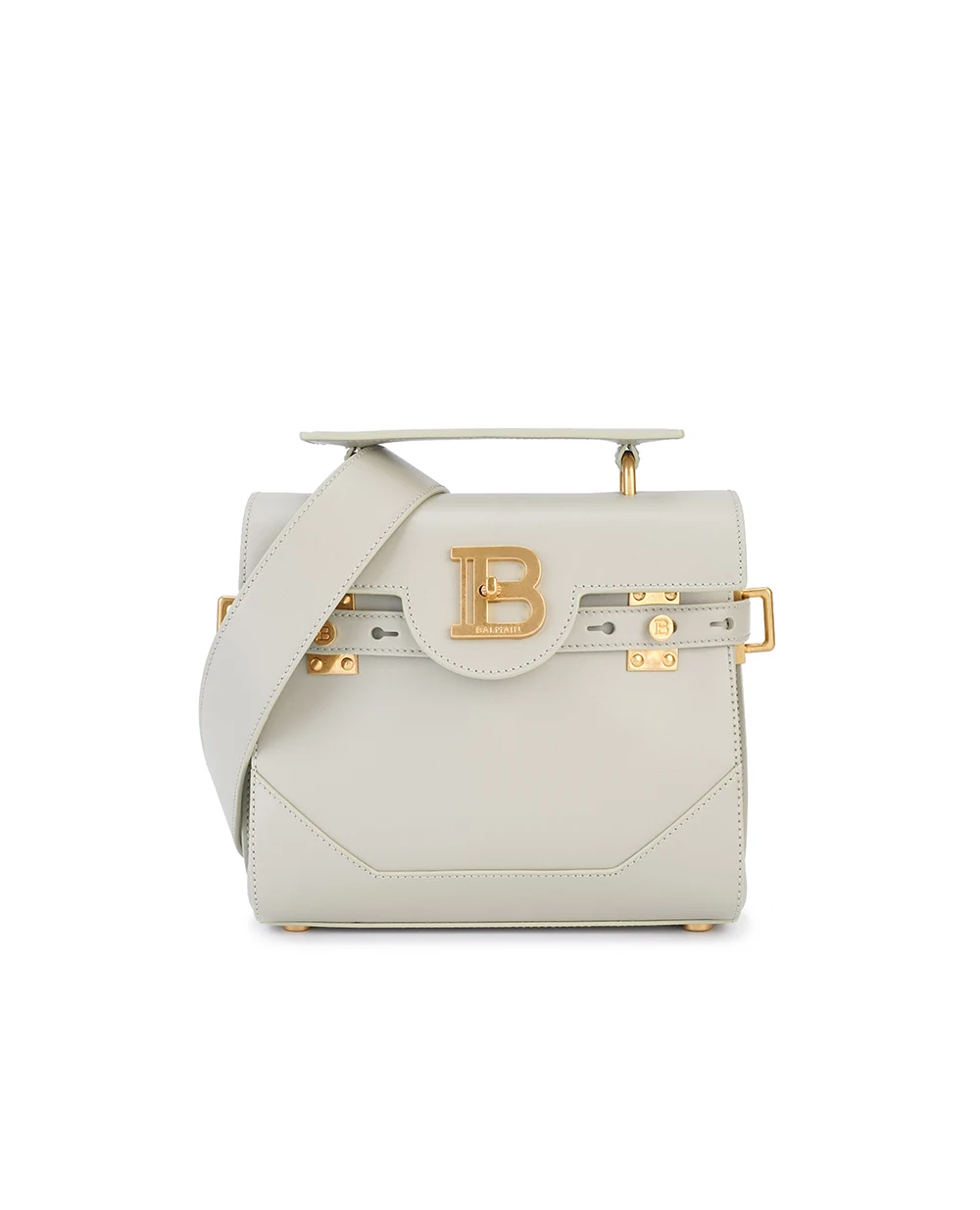Кожаная сумка B-Buzz 23 Balmain DN0DB526LSLX, оливковый цвет • Купить в интернет-магазине Kameron