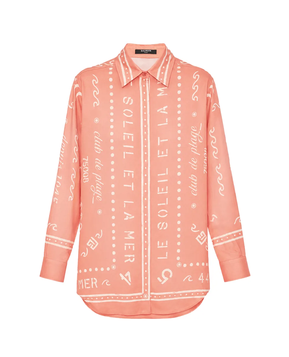 Рубашка (костюм) Balmain GF0HS435VI92, розовый цвет • Купить в интернет-магазине Kameron