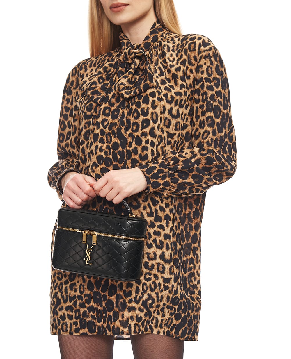 Сумка Gaby из овечьей кожи Saint Laurent 851572-1EL07, черный цвет • Купить в интернет-магазине Kameron