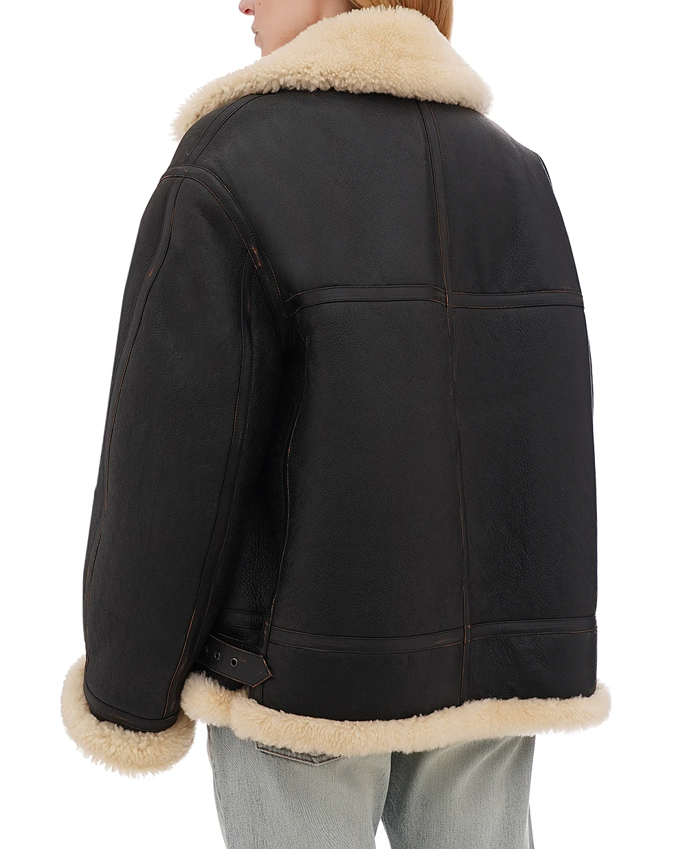 Дубленка Saint Laurent 800896-YCOW2, коричневый цвет • Купить в интернет-магазине Kameron