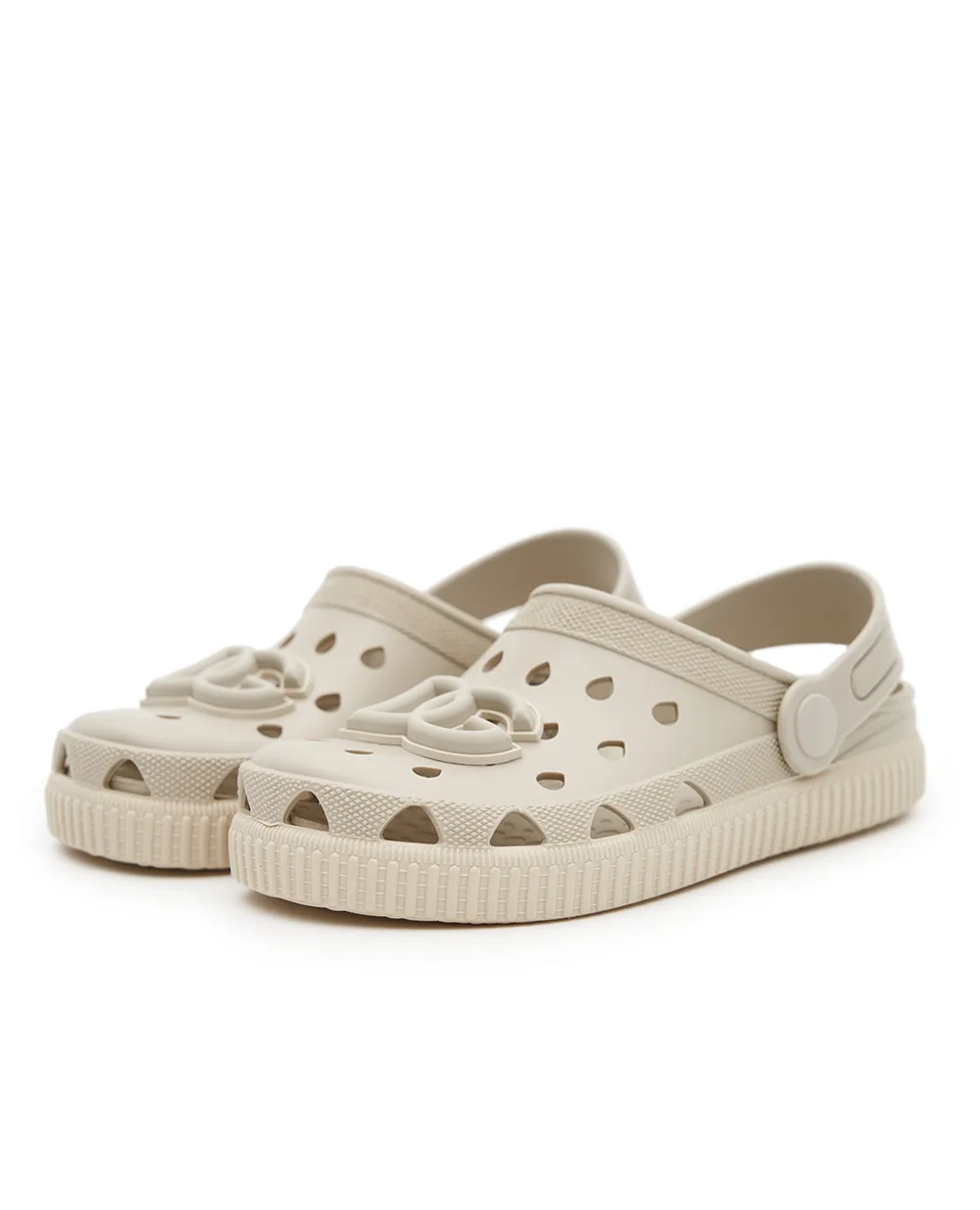 Детские шлепанцы Dolce&Gabbana Kids DN0213-AT079, бежевый цвет • Купить в интернет-магазине Kameron