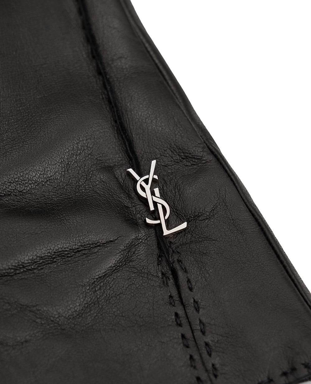 Перчатки Saint Laurent 802648-3YQ52, черный цвет • Купить в интернет-магазине Kameron