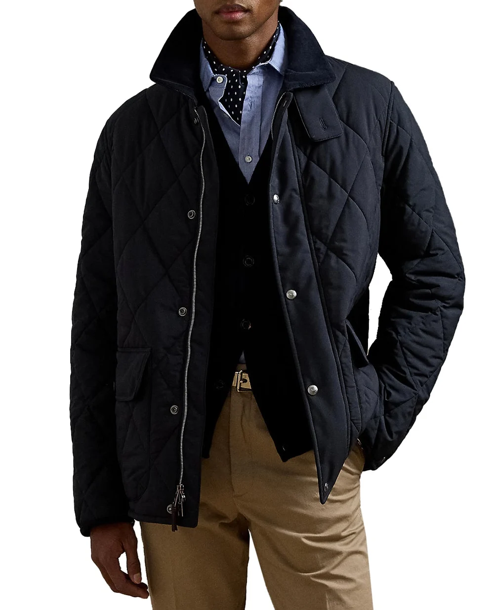 Куртка Ralph Lauren Purple Label 790957971001, темно-синий цвет • Купить в интернет-магазине Kameron