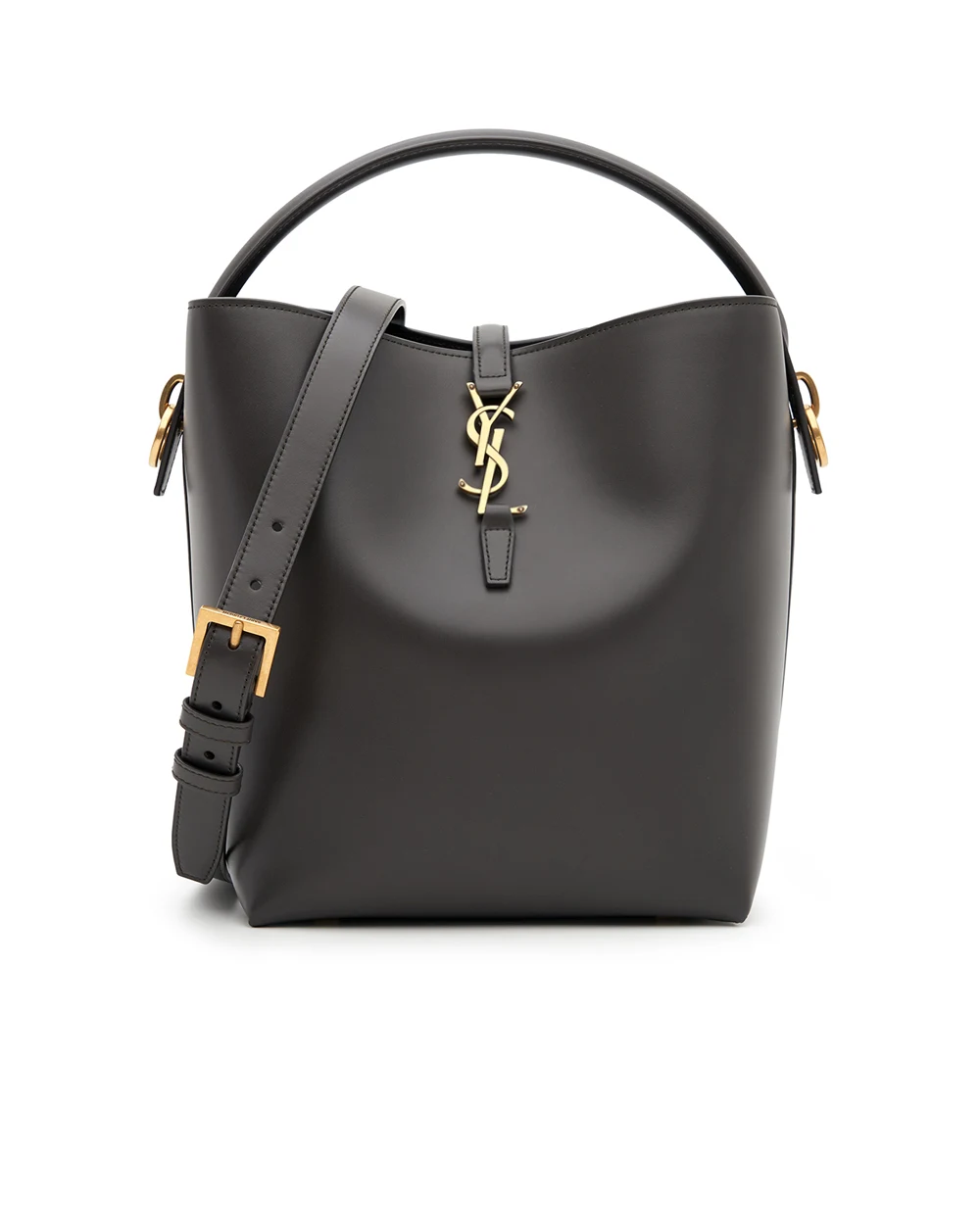Сумка Le 37 из телячьей кожи Saint Laurent 742828-2R20W, темно-серый цвет • Купить в интернет-магазине Kameron