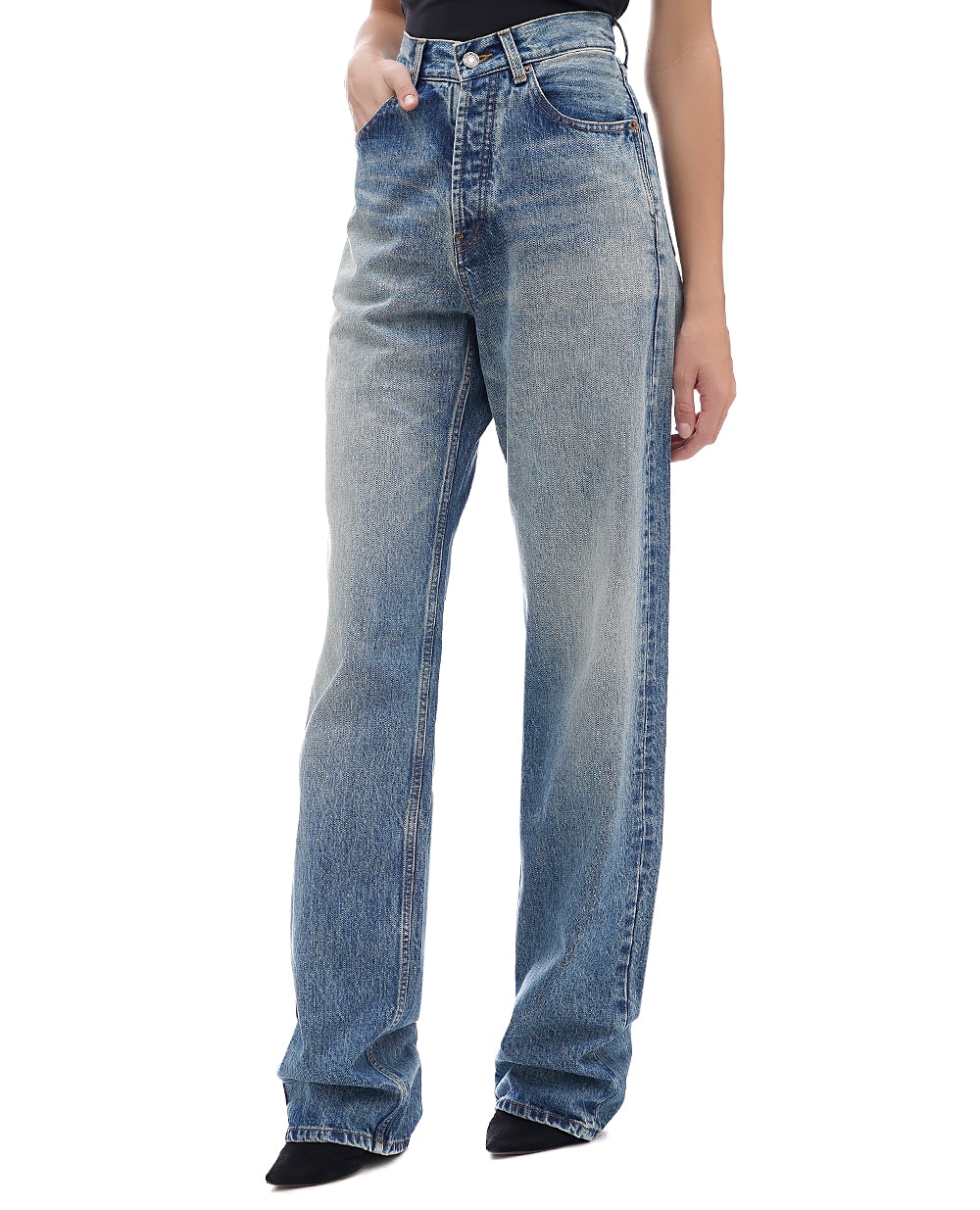 Джинси Saint Laurent 761453-Y11YD, блакитний колір • Купити в інтернет-магазині Kameron