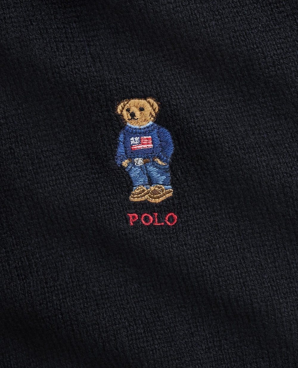Подарунковий набір шапка та шарф Polo Bear Polo Ralph Lauren 449P02050001, чорний колір • Купити в інтернет-магазині Kameron
