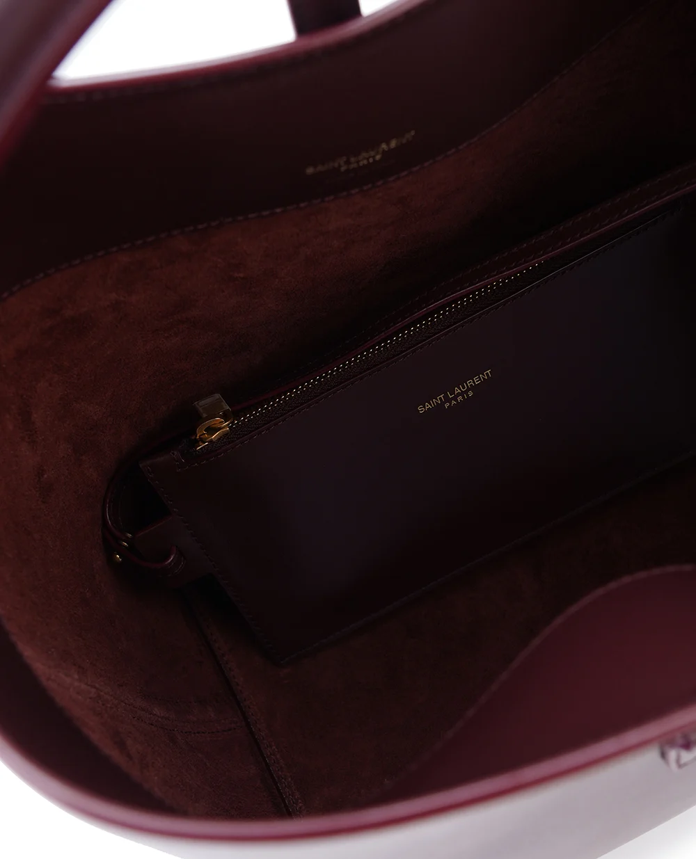 Кожаная сумка Le 37 Saint Laurent 742828-2R20W, бордовый цвет • Купить в интернет-магазине Kameron