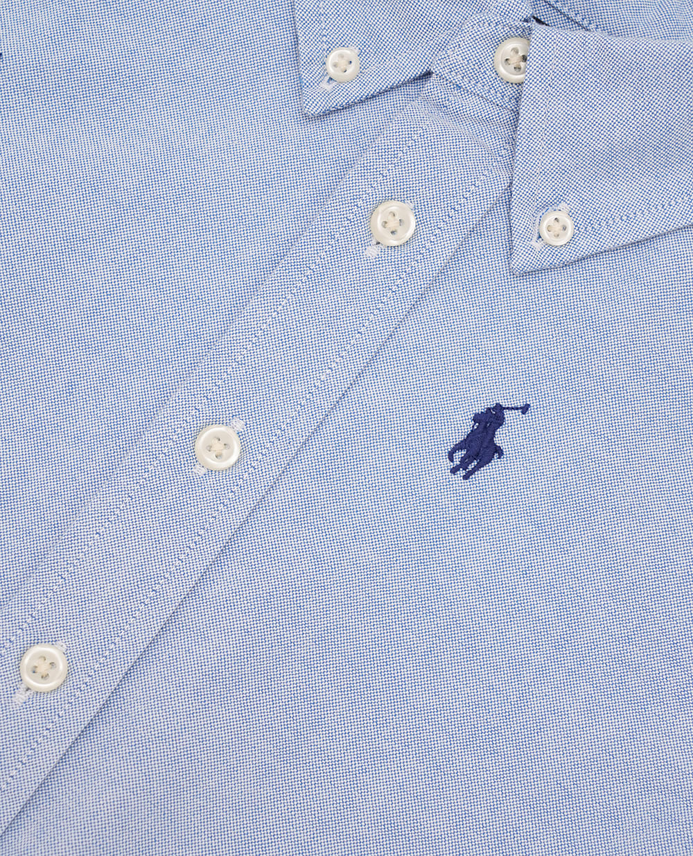Детская рубашка Polo Ralph Lauren Kids 323878876001, голубой цвет • Купить в интернет-магазине Kameron