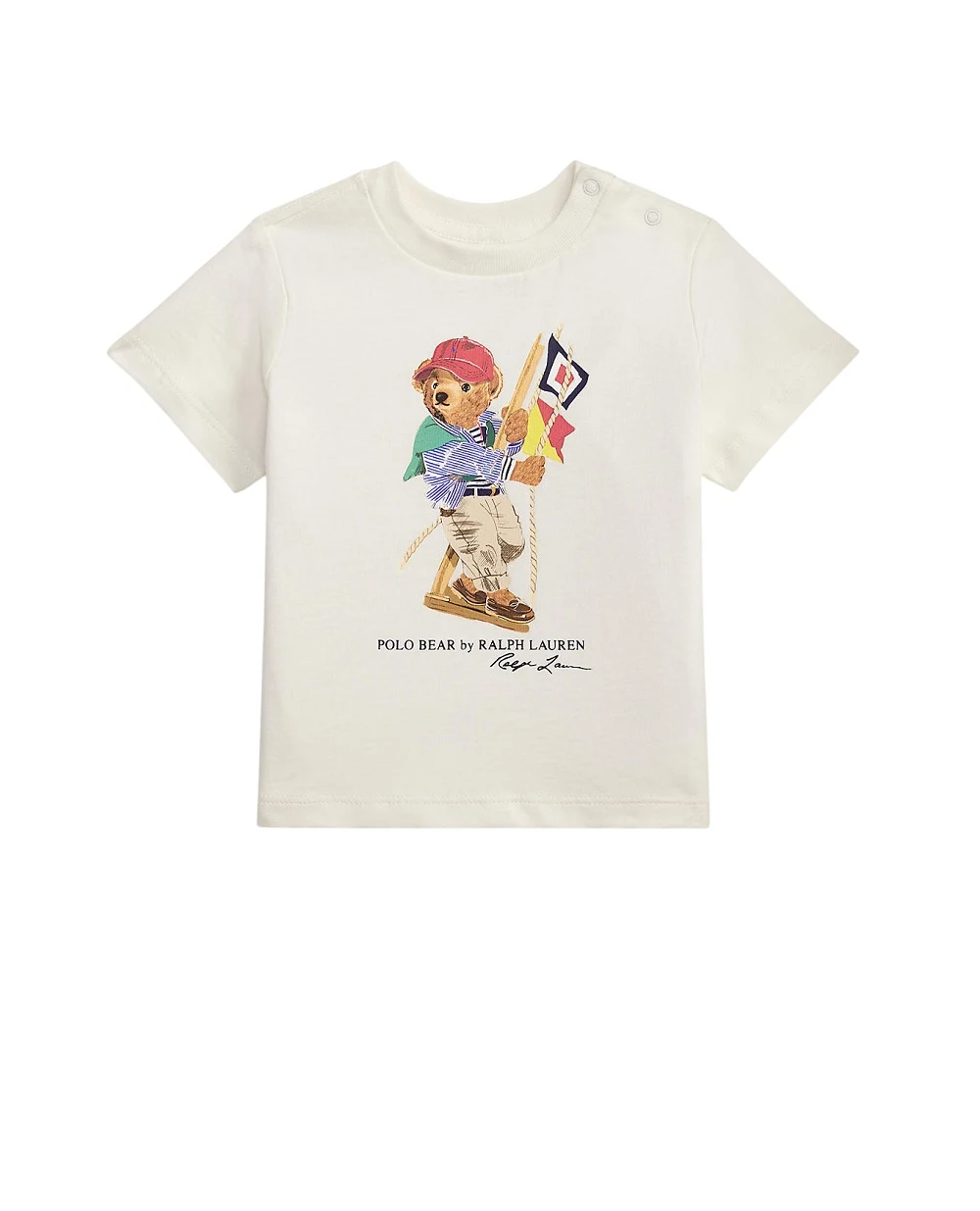 Дитяча футболка Polo Bear Polo Ralph Lauren Kids 320A12428002, білий колір • Купити в інтернет-магазині Kameron