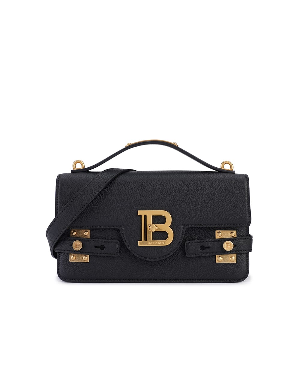 Кожаная сумка B-Buzz 24 Balmain DN0DA828LPOS, черный цвет • Купить в интернет-магазине Kameron