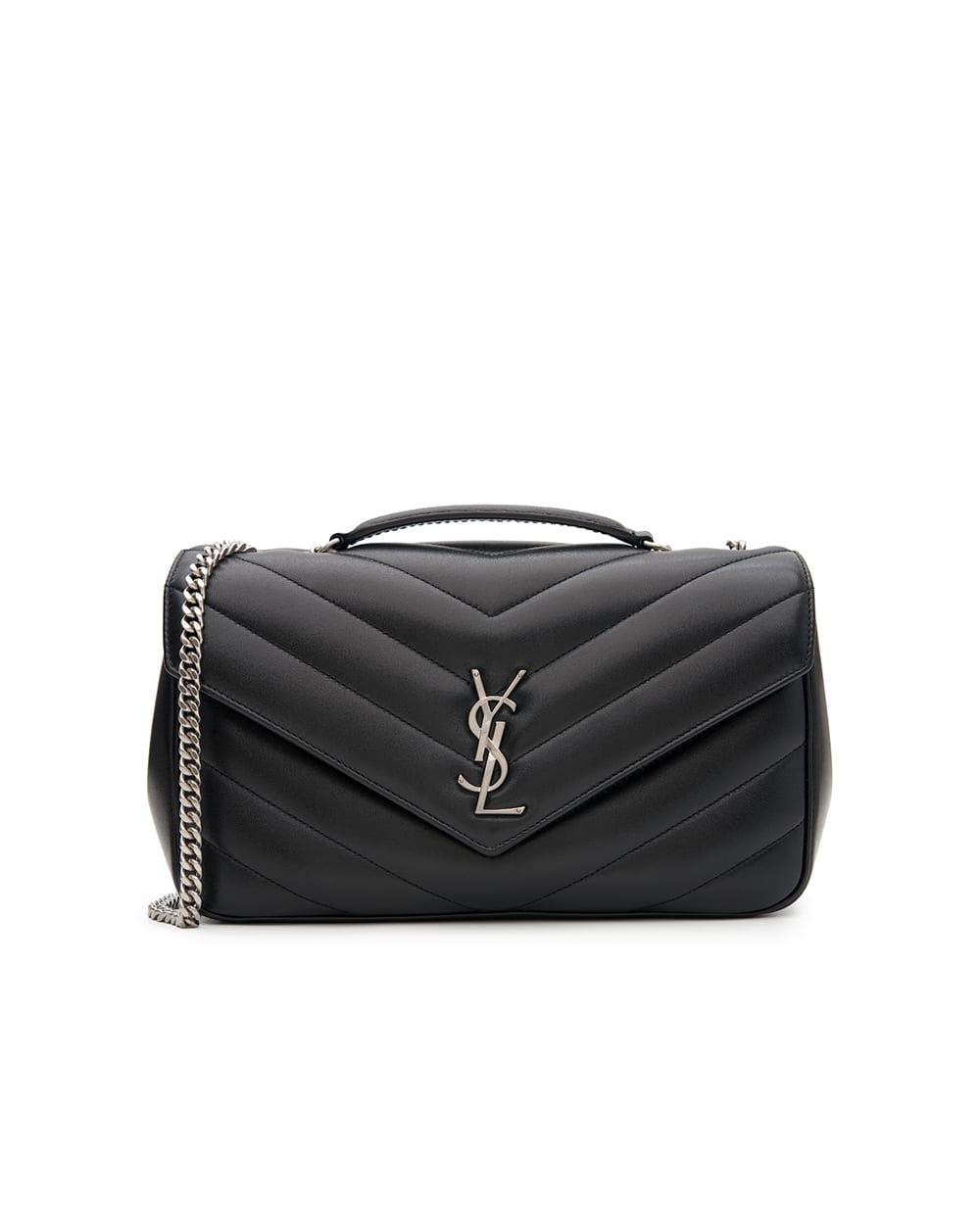 Сумка LOULOU Medium из овечьей кожи Saint Laurent 801439-AAE4Y, черный цвет • Купить в интернет-магазине Kameron