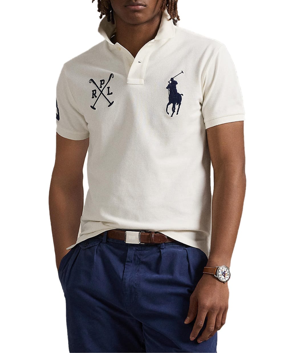 Поло Polo Ralph Lauren 710978082002, белый цвет • Купить в интернет-магазине Kameron