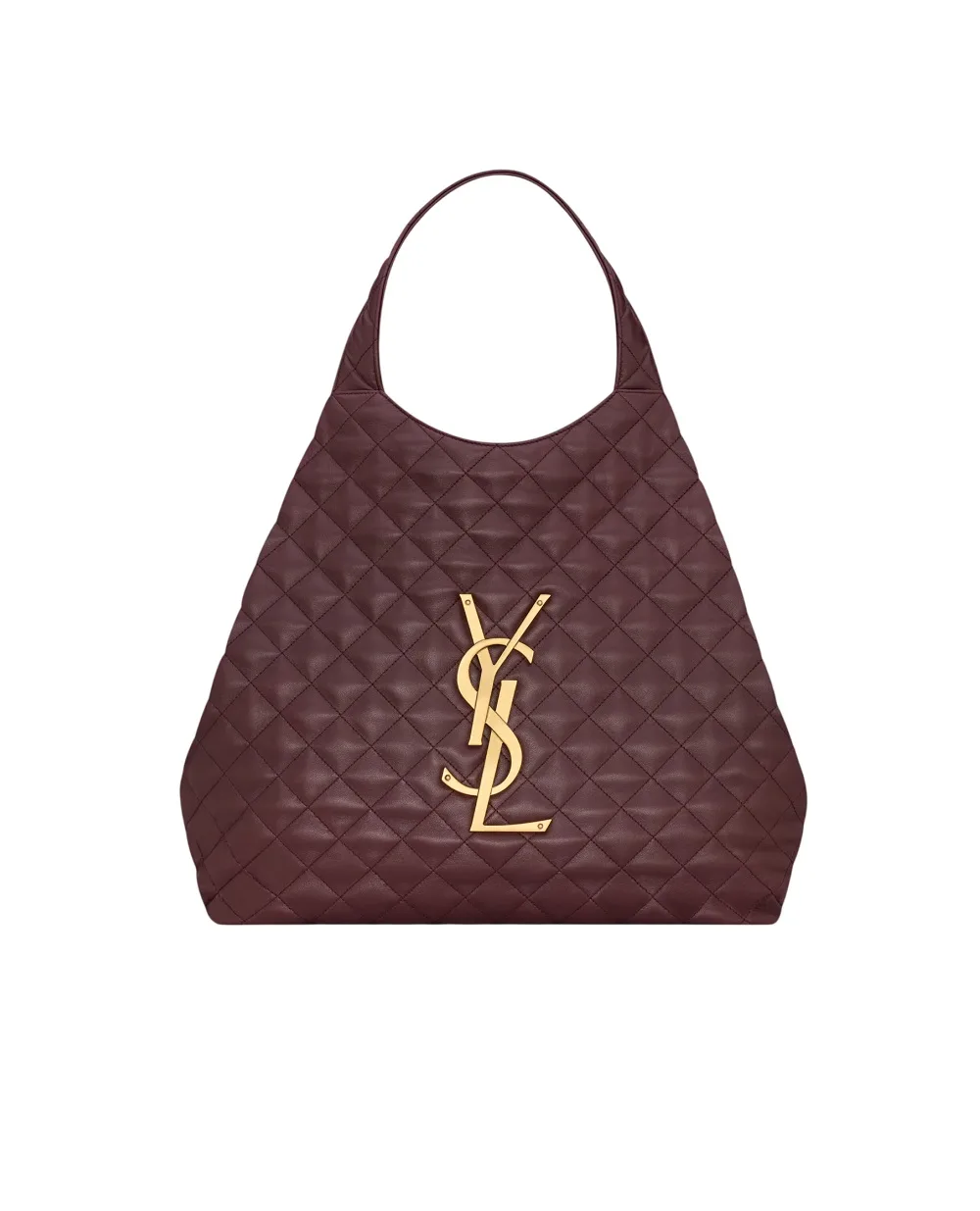Сумка-тоут ICARE из овечьей кожи Saint Laurent 698651-AAANG, бордовый цвет • Купить в интернет-магазине Kameron