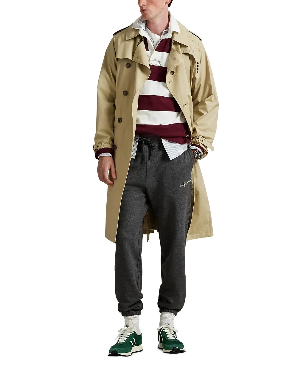 Спортивні штани з флісу (костюм) Polo Ralph Lauren 710917906013, сірий колір • Купити в інтернет-магазині Kameron