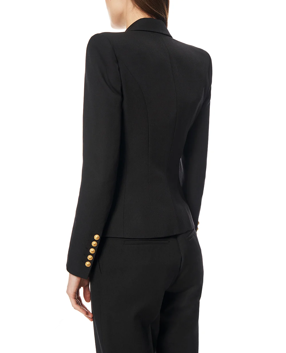 Жакет Grain de Poudre из шерсти Balmain GF1SI505WC09, черный цвет • Купить в интернет-магазине Kameron