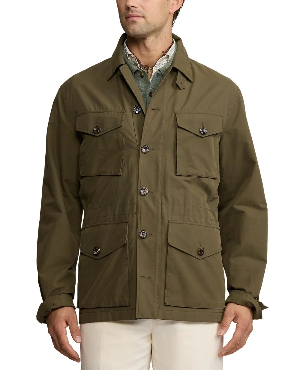 Куртка Ralph Lauren Purple Label 790957967002, оливковый цвет • Купить в интернет-магазине Kameron