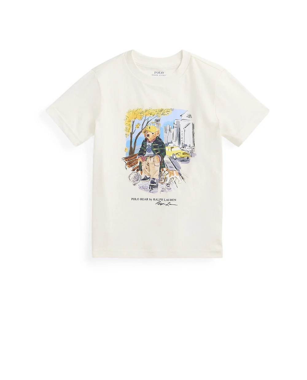 Детская футболка Polo Bear Polo Ralph Lauren Kids 323979493001, белый цвет • Купить в интернет-магазине Kameron