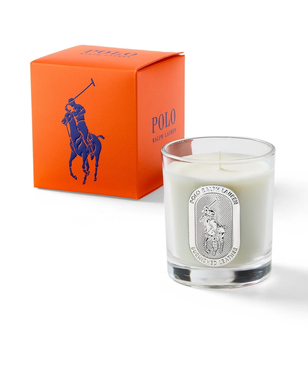 Свеча из полированной кожи Polo Ralph Lauren 615917693001, оранжевый цвет • Купить в интернет-магазине Kameron