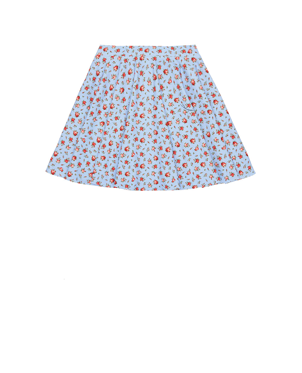 Детская юбка с цветочным принтом Dolce&Gabbana Kids L5JIC2-HSGAI-B, голубой цвет • Купить в интернет-магазине Kameron