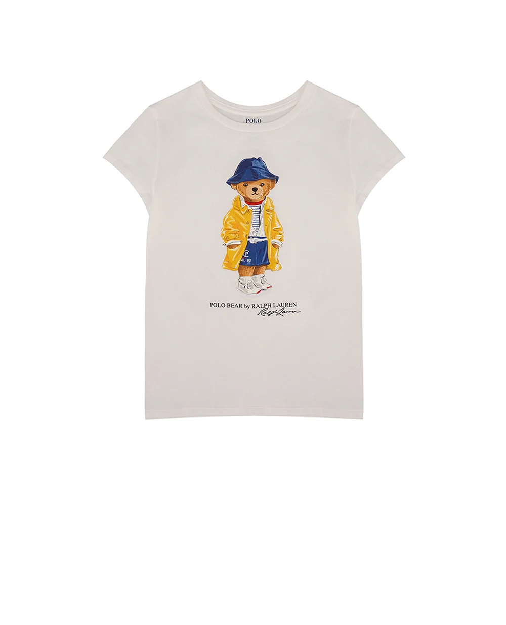 Детская футболка Polo Bear Polo Ralph Lauren Kids 313957377001, белый цвет • Купить в интернет-магазине Kameron