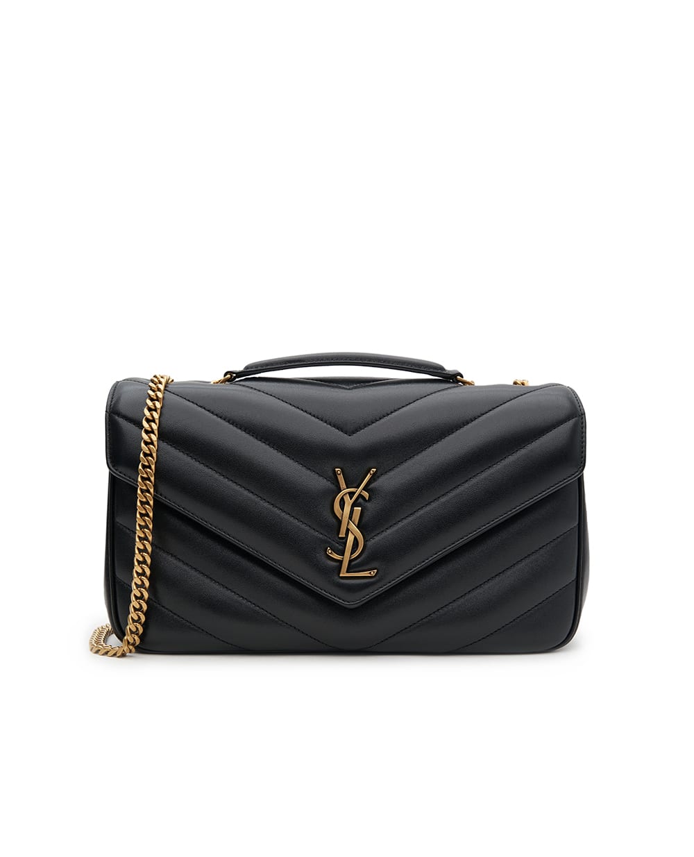 Сумка из кожи Loulou Medium Saint Laurent 801439-AAEAX, черный цвет • Купить в интернет-магазине Kameron