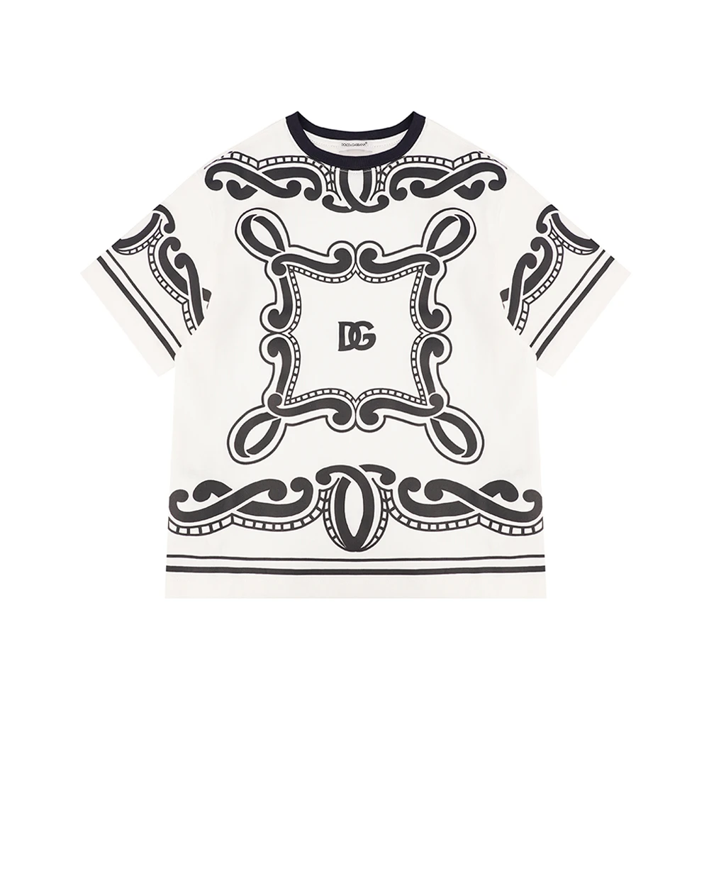 Детская футболка Dolce&Gabbana Kids L4JTHV-G7OK3-S, белый цвет • Купить в интернет-магазине Kameron