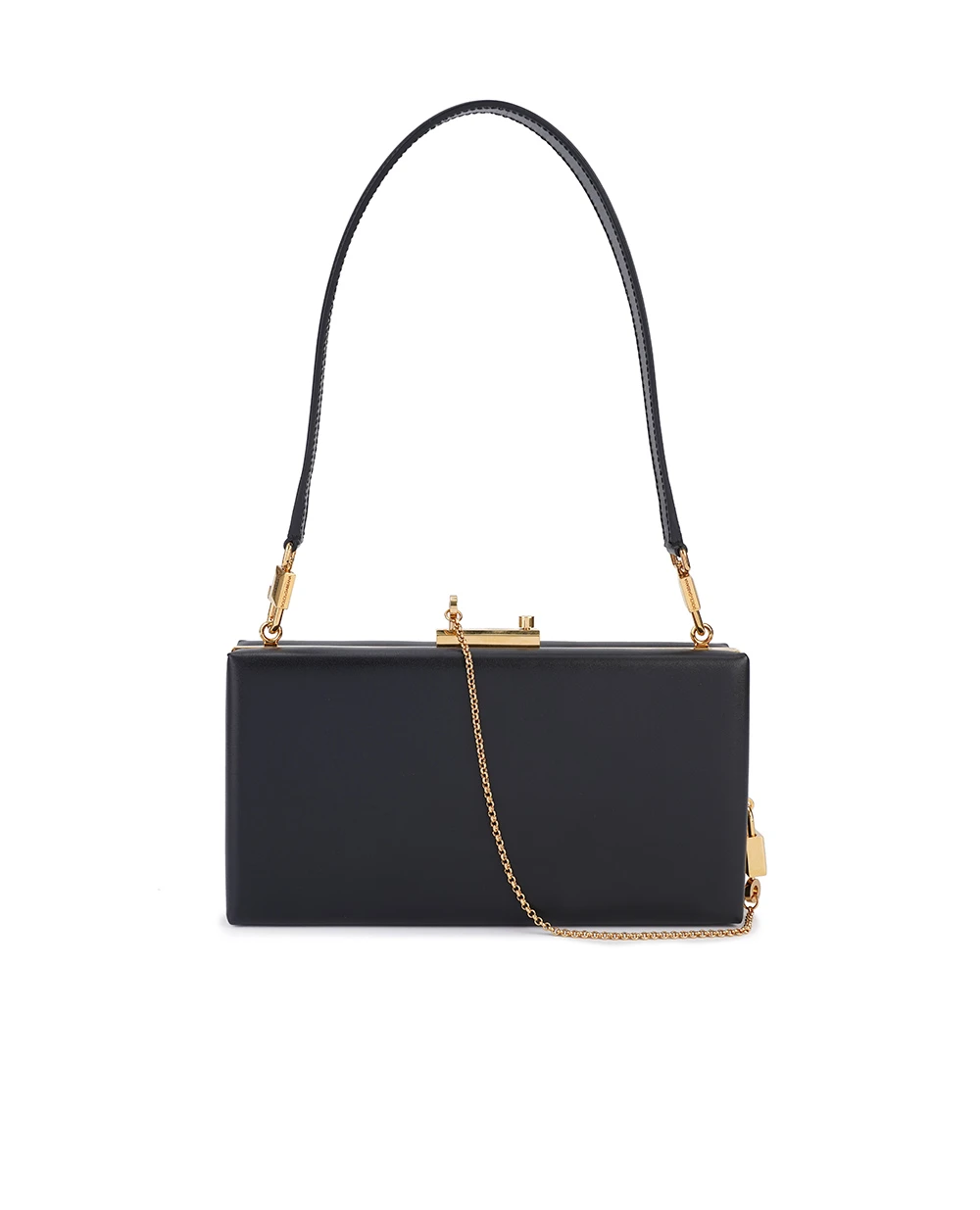 Кожаная сумка Eva Dolce&Gabbana BB7703-A3G19, черный цвет • Купить в интернет-магазине Kameron