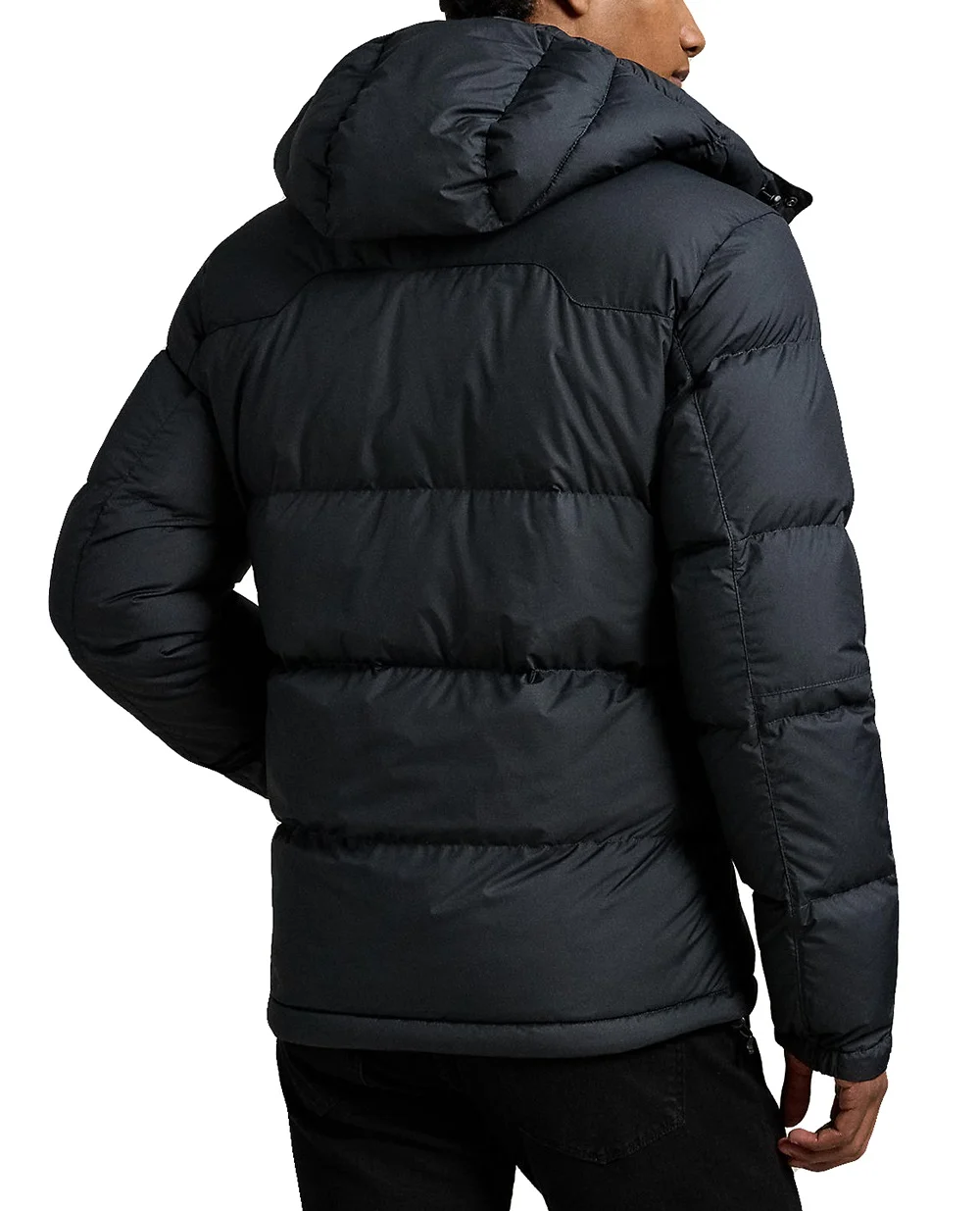 Куртка пуховик с капюшоном Gorham Down Polo Ralph Lauren 710968278001, черный цвет • Купить в интернет-магазине Kameron