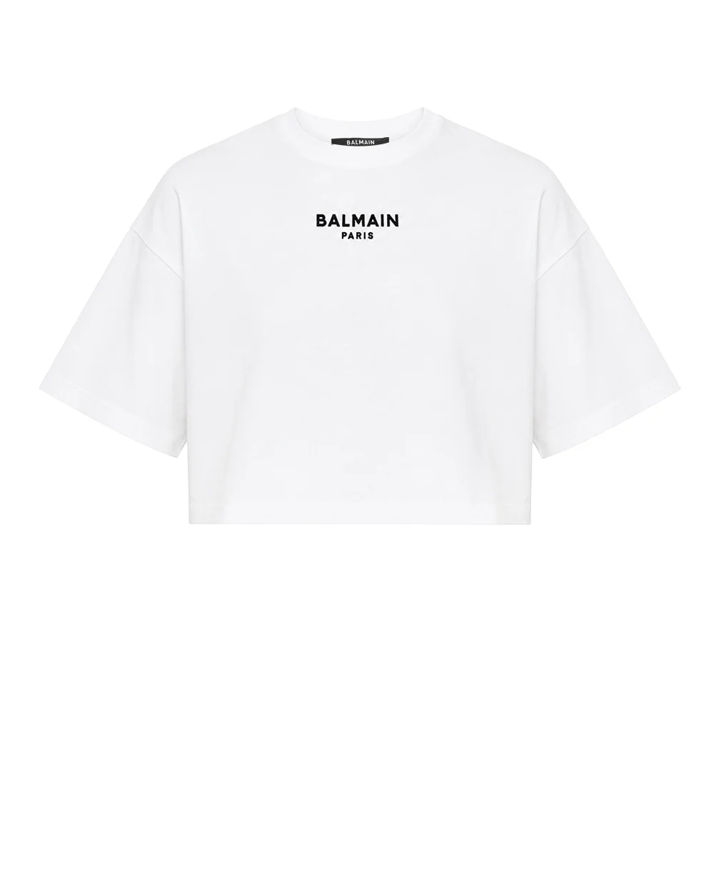 Футболка с вышивкой Balmain Paris Balmain HF1EE145BD10, белый цвет • Купить в интернет-магазине Kameron