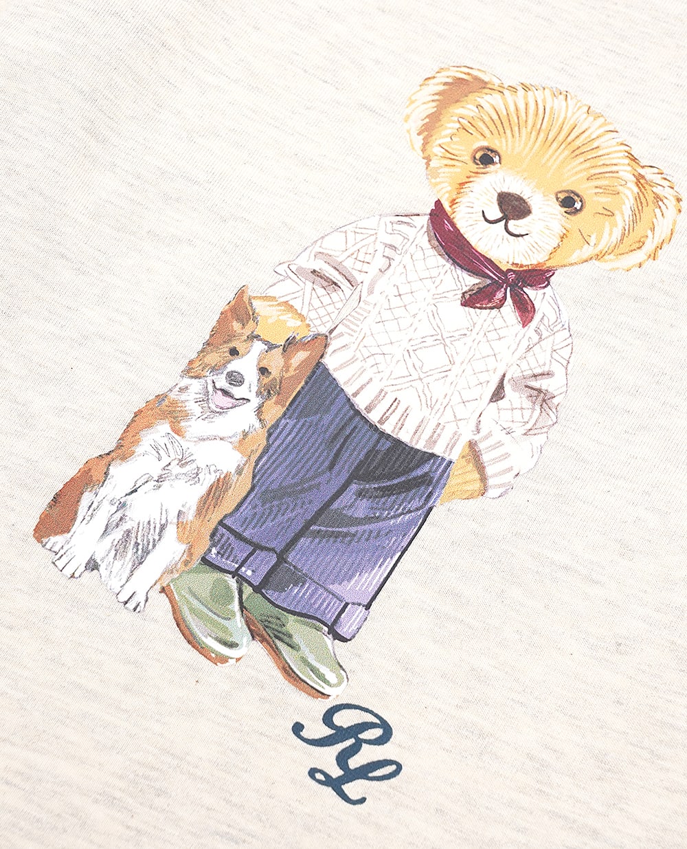 Детский лонгслив Polo Bear Polo Ralph Lauren Kids 320952877002, бежевый цвет • Купить в интернет-магазине Kameron